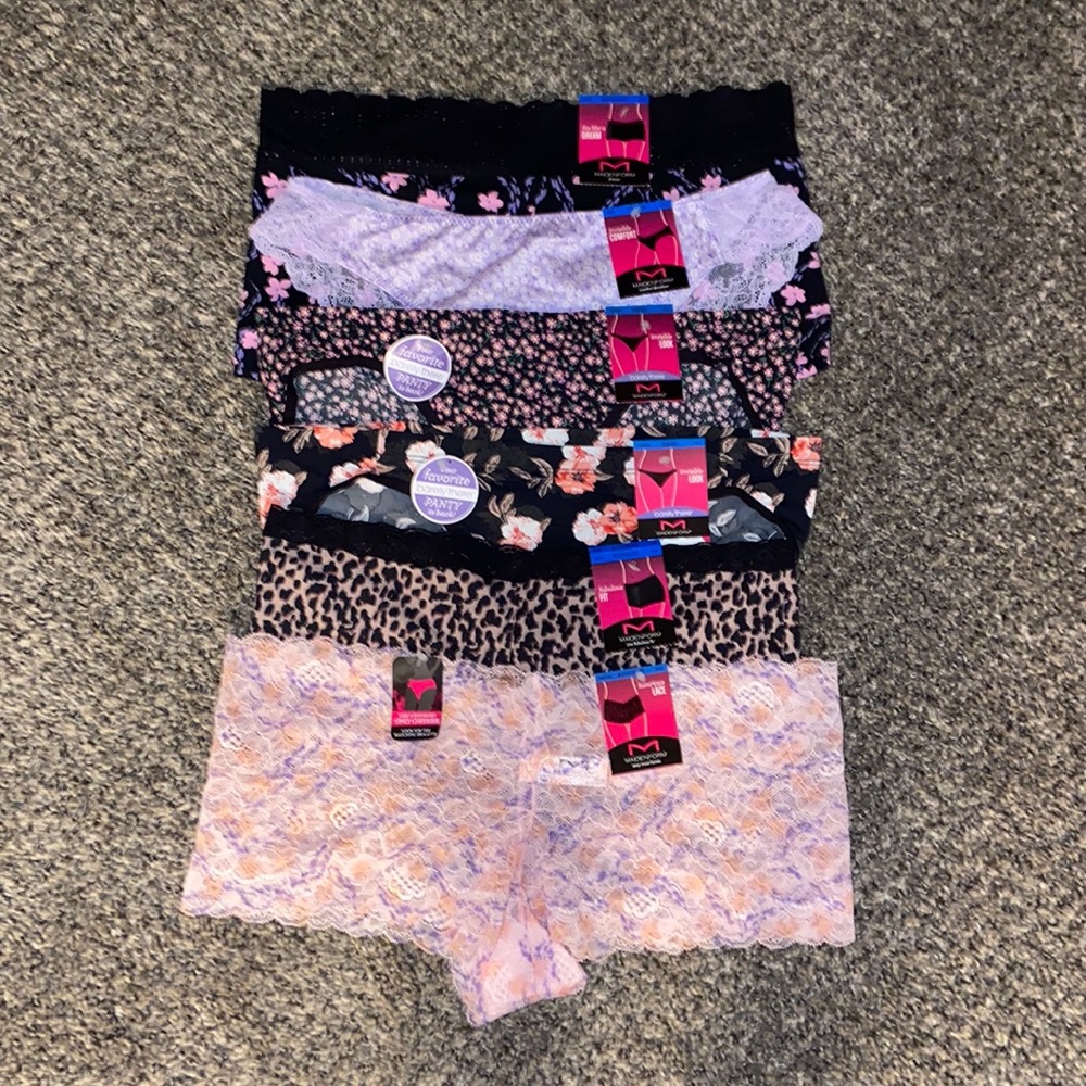 NWT Maidenform Floral Underwear XL